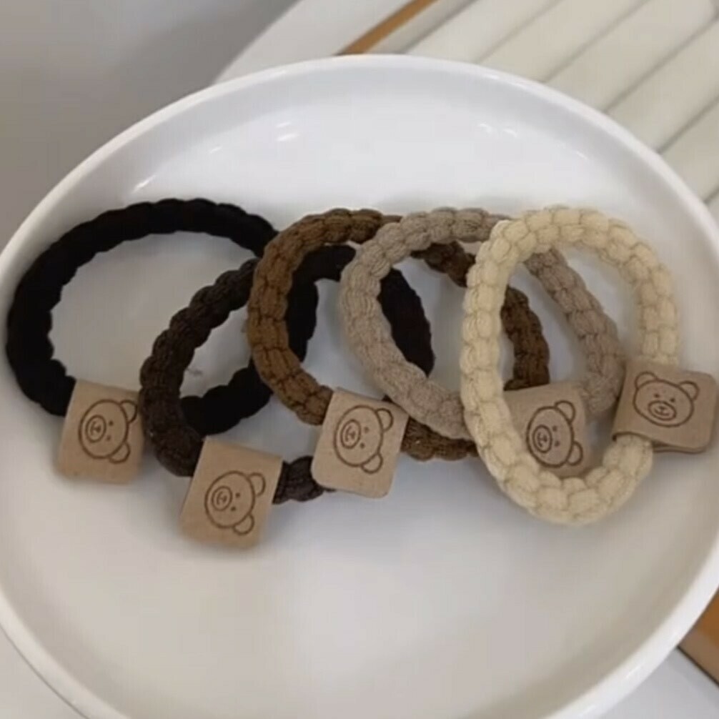 N110辮子小熊髮圈