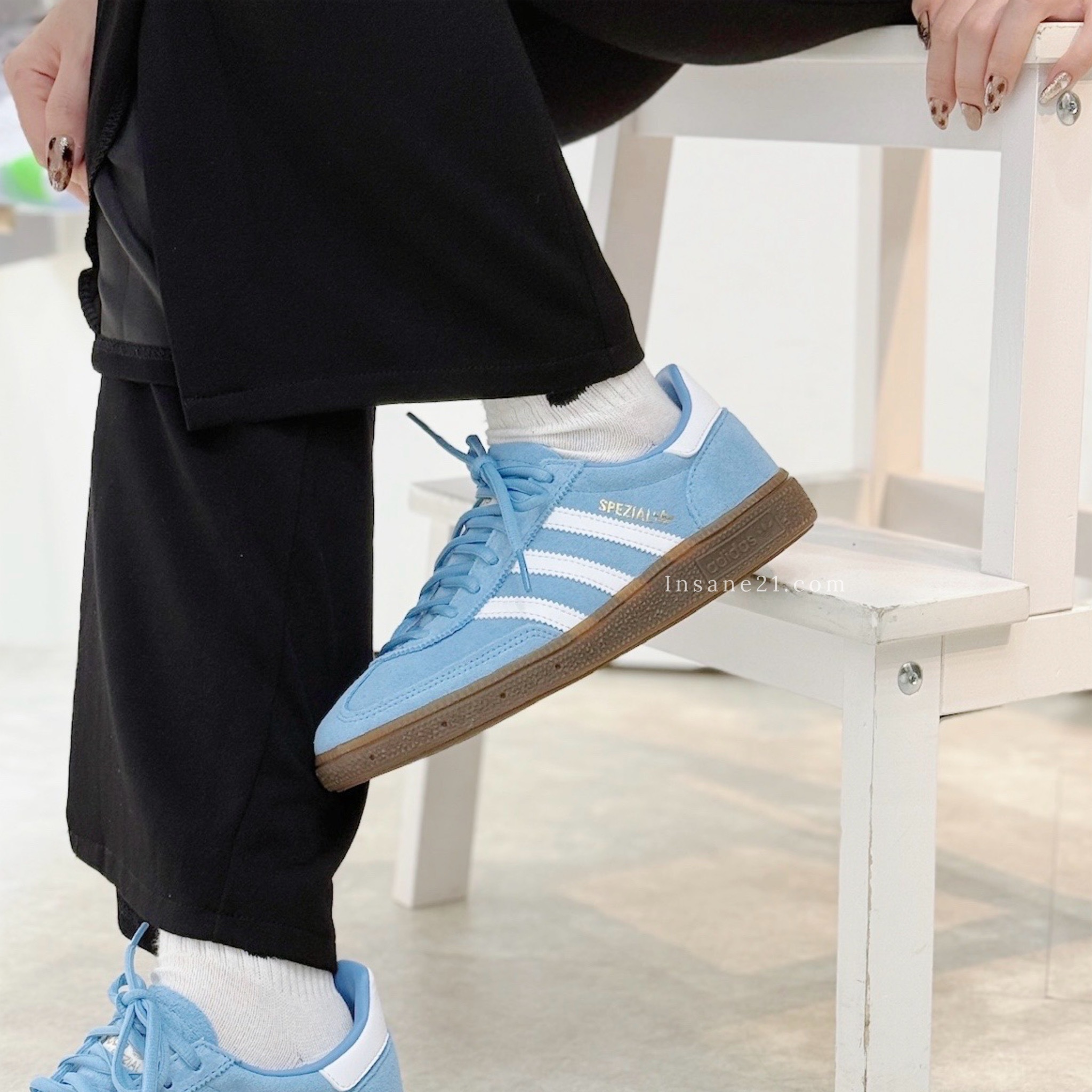 ADIDAS ORIGINALS HANDBALL SPEZIAL 寶寶藍 水藍 麂皮 焦糖底 BD7632