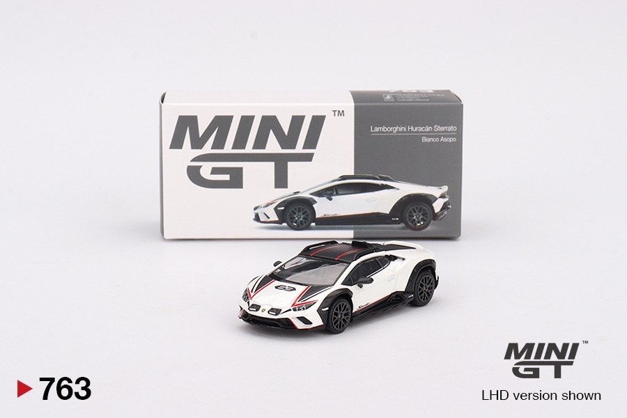 Mini GT 1/64 Lamborghini林寶堅尼 Huracán Sterrato Bianco Asopo (左軚版)
