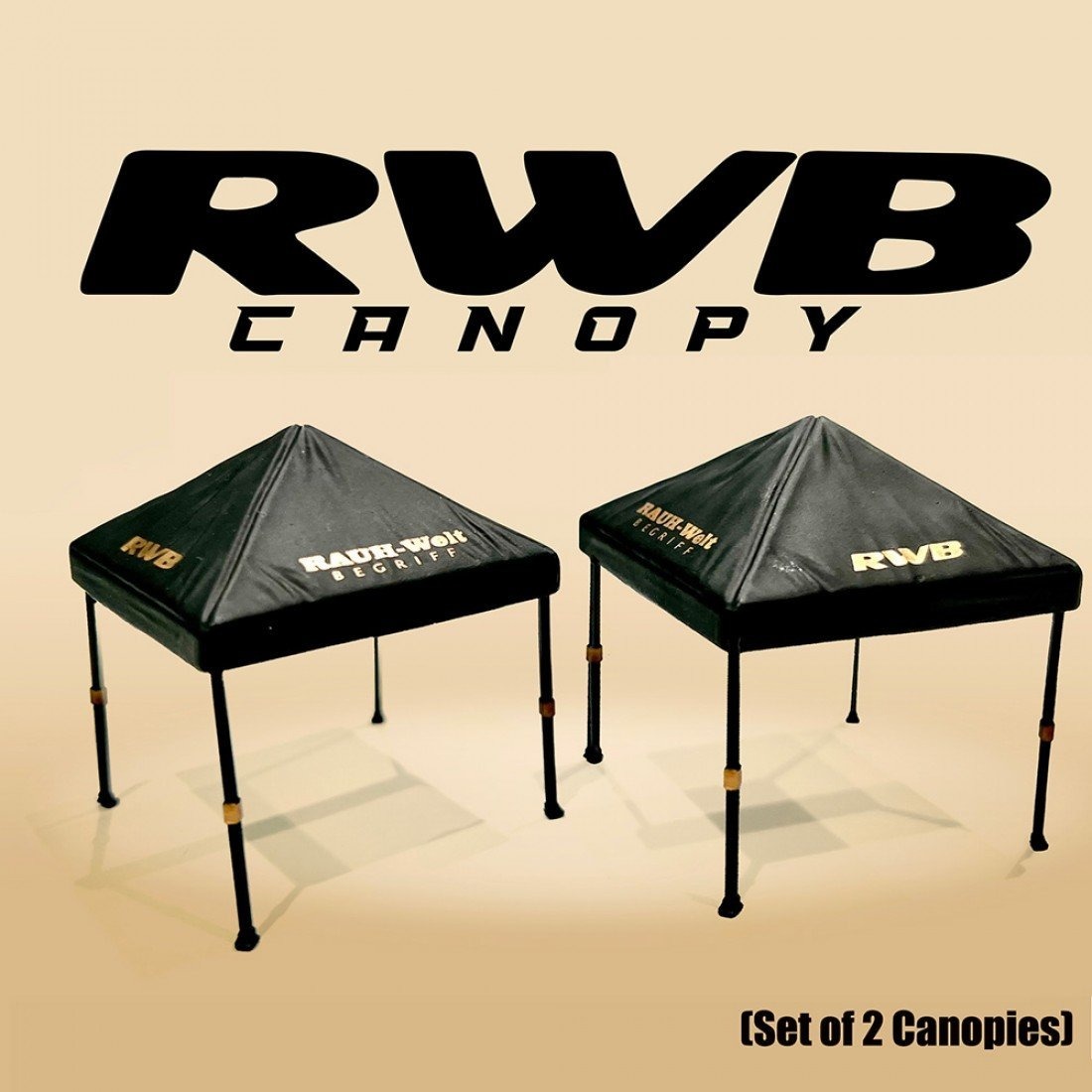 American Diorama 1:64 RWB 遮雨篷雨裝 (一套兩個，吸塑包裝)