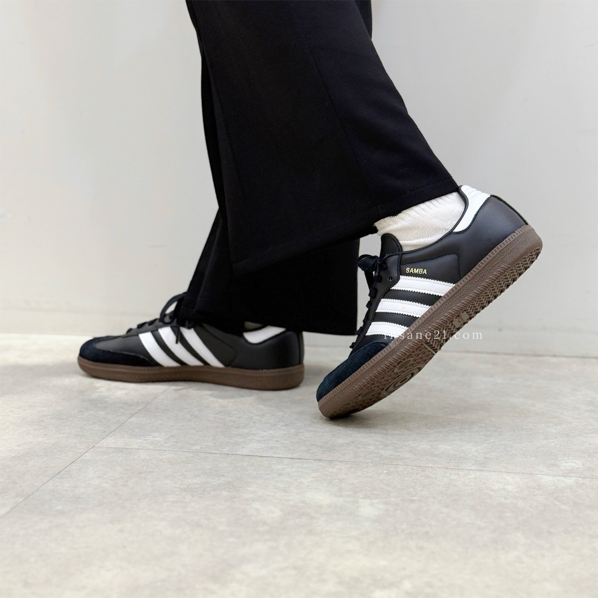 ADIDAS SAMBA OG 全黑森巴焦糖底 B75807