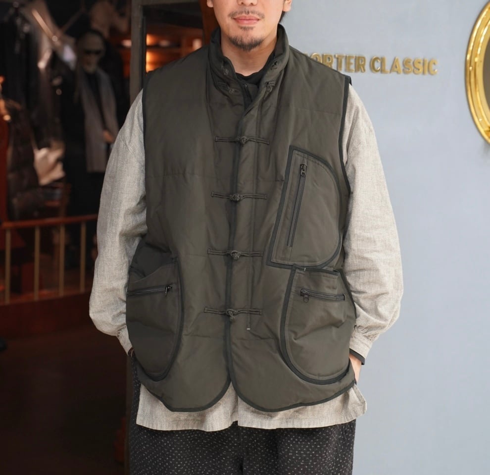 PORTER CLASSIC 2024 A/W WEATHER CHINESE DOWN VEST - PRE ORDER ITEM (預訂中)