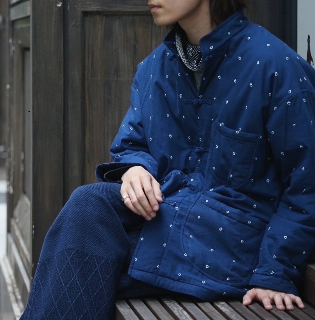 PORTER CLASSIC 2024 A/W BLUE MOON INDIGO CHINESE JACKET - PRE ORDER ITEM (預訂中)