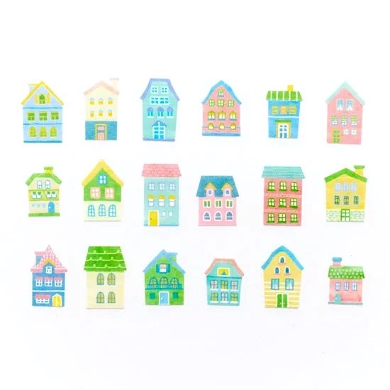 Bande Sticker Tape－Kawaii House (Japanese Stationery Brand)