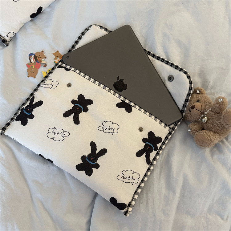 《11177》黑兔子手提平板包/電腦包