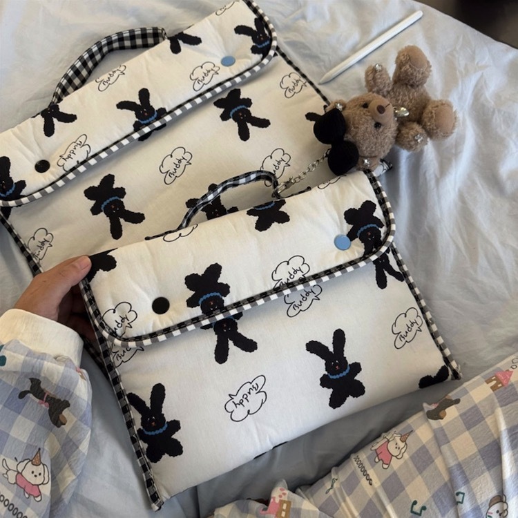 《11177》黑兔子手提平板包/電腦包