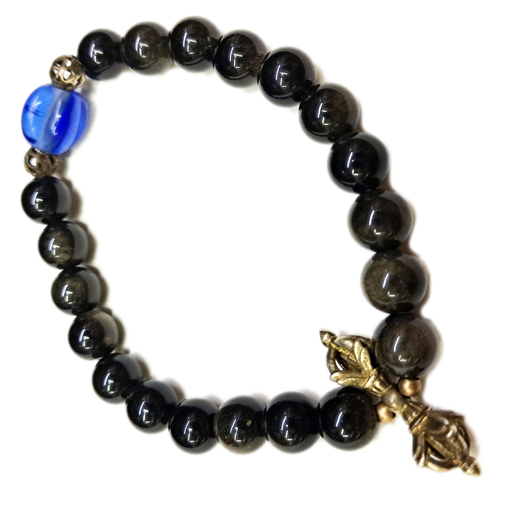 金剛杵+南瓜藍琉璃+金曜石手珠8mm【十方】149789