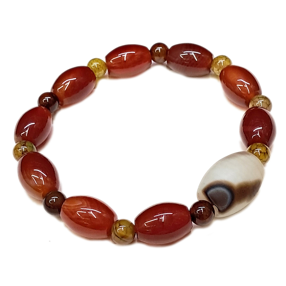 藥師珠&龍麟火供珠&紅玉髓手珠10*13mm【十方】152676