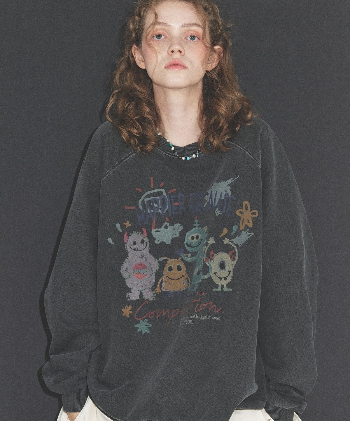 【CPGN STUDIO】24FW★ Sunday Raglan Pigment Sweatshirt CPGN STUDIO】24FW☆ Frankster Raglan Sweatshirt