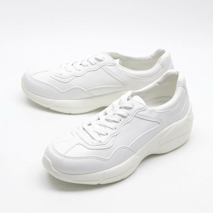 厚底增高皮革休閒運動鞋