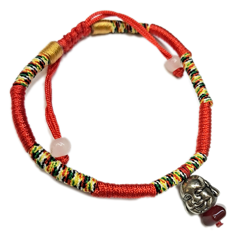 彌勒佛{藏銀}&五色線手鍊【十方】132895