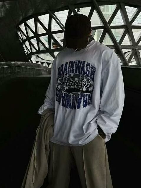 英文字長袖衫 COVILL-123T