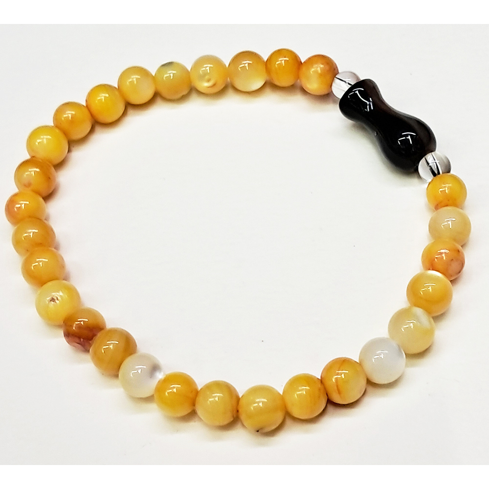 寶瓶&黃金硨磲手珠 mm【十方】153821