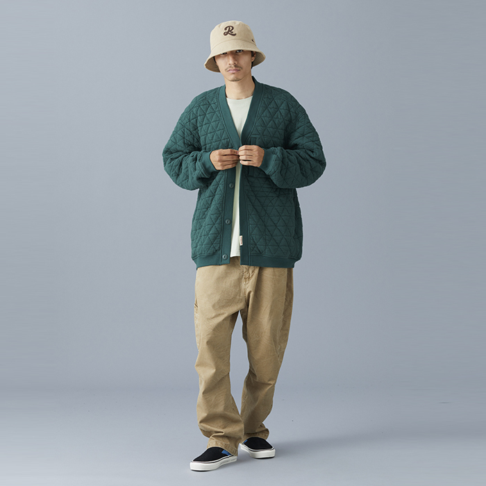 LIBERAIDERS 24F/W TRIANGLE QUILTED CARDIGAN