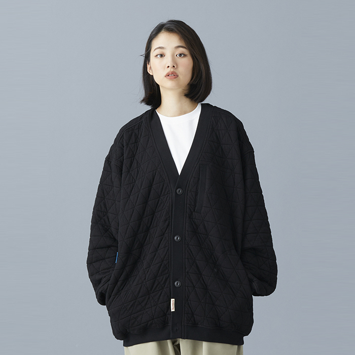 トップス Liberaiders TRIANGLE QUILTED CARDIGAN LIBERAIDERS 24F/W TRIANGLE QUILTED CARDIGAN