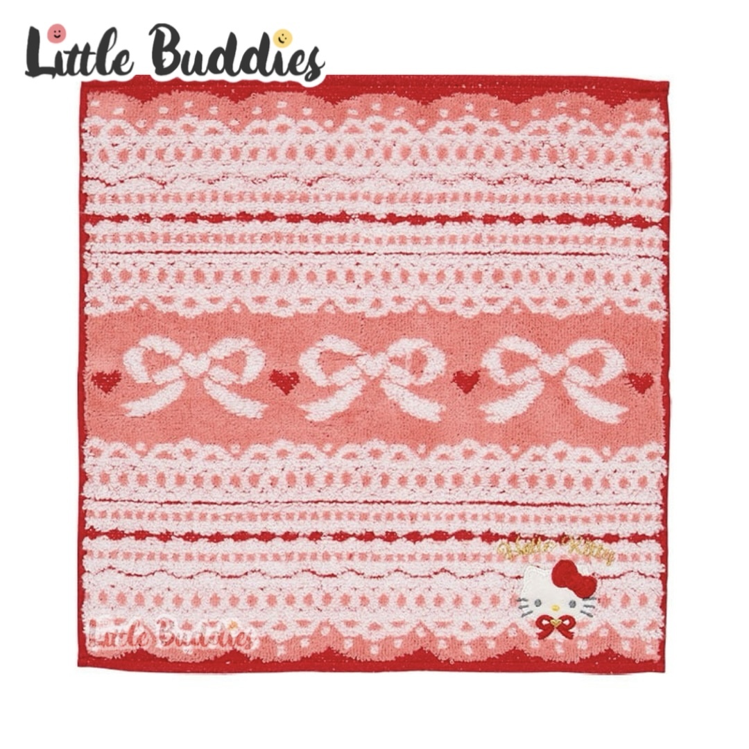 日本 Sanrio 蝴蝶結圖案方巾