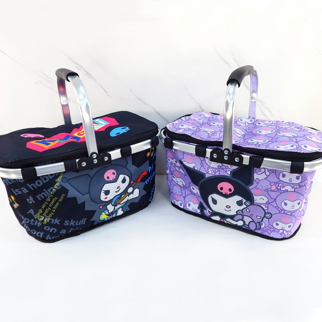 正版三麗鷗酷洛米折疊保溫野餐籃