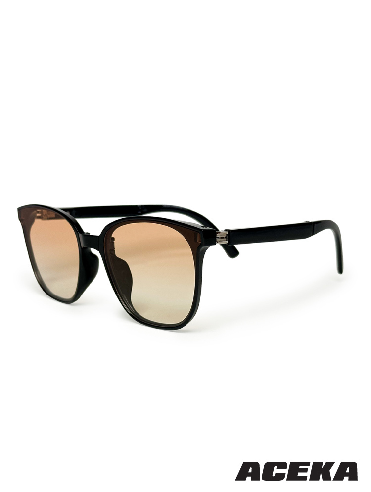 MODERN 韓版日橙貓眼時尚太陽眼鏡(摺疊款)