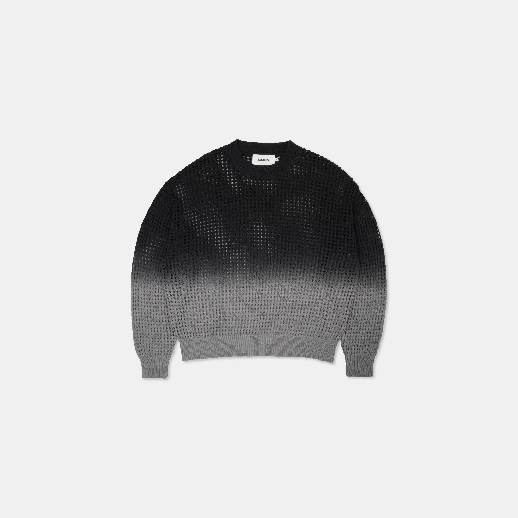 SIMON MADE TL-2430 吊染 漸層 洞洞 毛衣