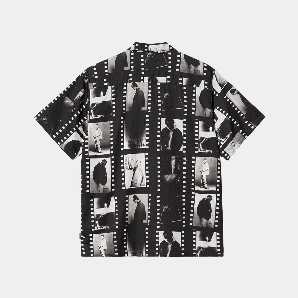 【Carhartt】S/S PHOTO STRIP SHIRT R6577 PHOTO STRIP SHIRT BLACK/WHITE | Bodega