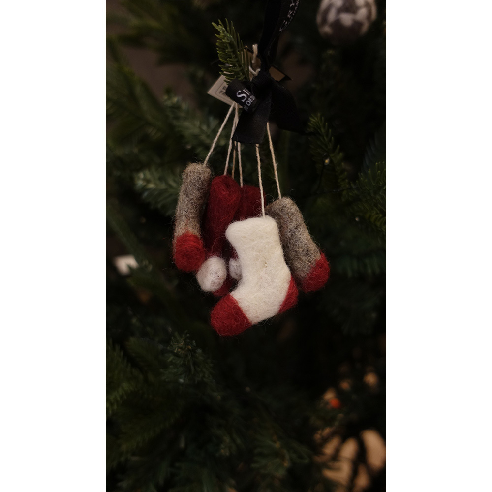 丹麥Gry&Sif 聖誕掛飾-Socks(12522)