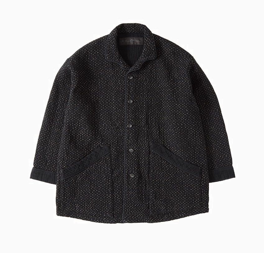 PORTER CLASSIC 2024 A/W NEW SASHIKO PC JACKET - BLACK PRE ORDER ITEM (預訂中)
