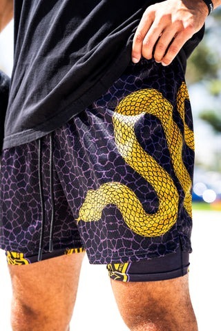 Deuce球褲 Mamba Collection 8.24 曼巴日 蛇紋 染印 Deuce Shorts 有口袋 膝上 全新