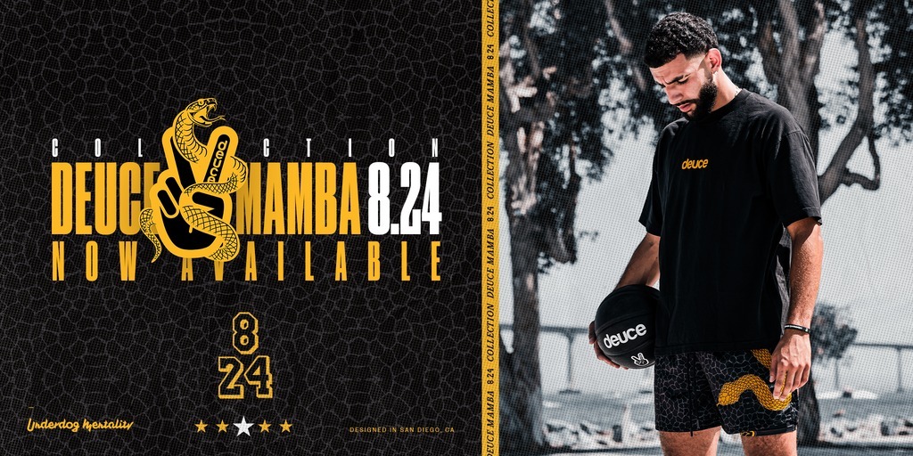 Deuce球褲 Mamba Collection 8.24 曼巴日 蛇紋 染印 Deuce Shorts 有口袋 膝上 全新