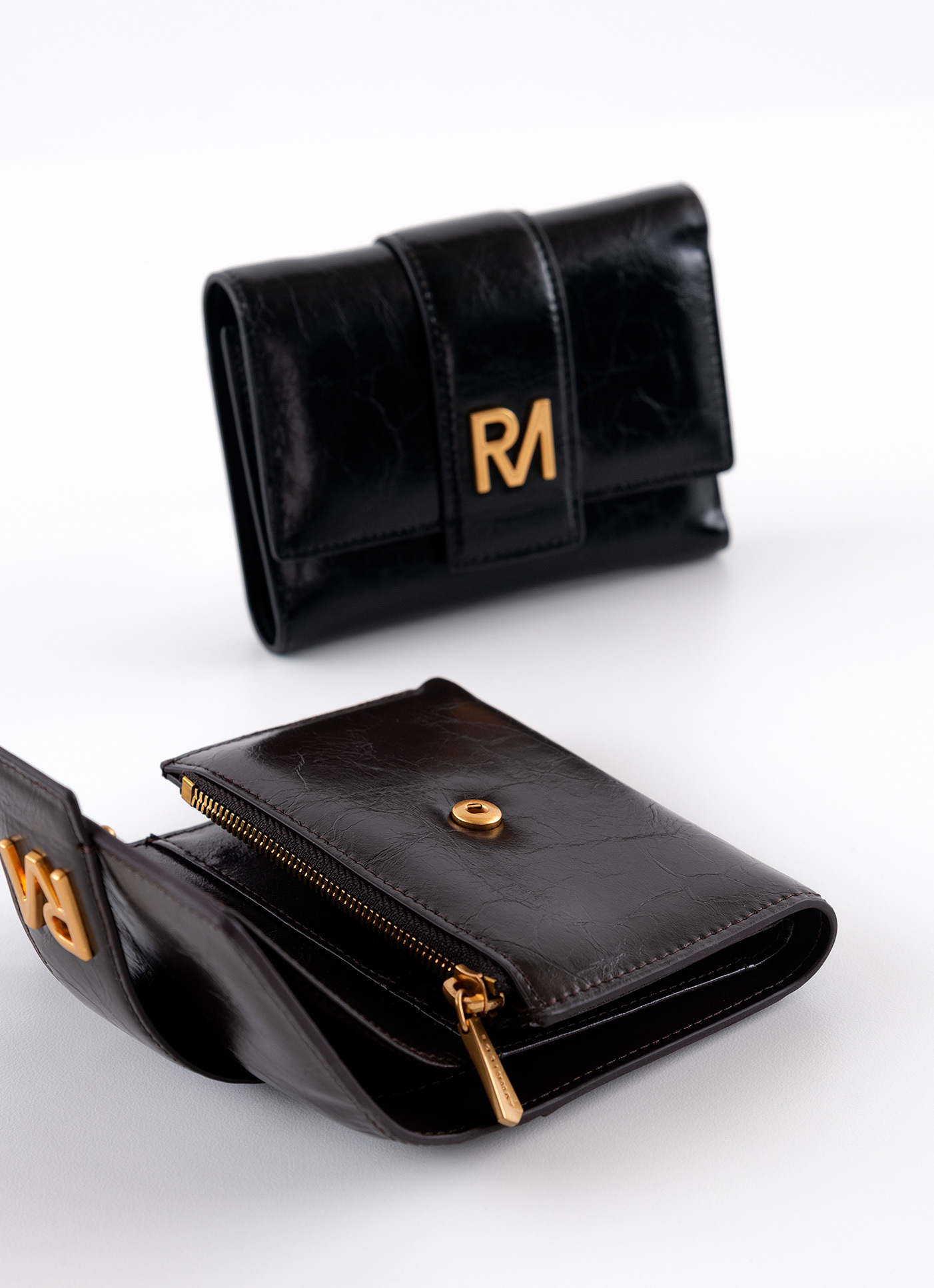 ROBINMAY◆レザー 折りたたみ財布 Vitti 真皮短夾 L145◆送料込 □ROBINMAY□ 日森魔鏡真皮短夾 WL045 レザー ミニ財布/送料込