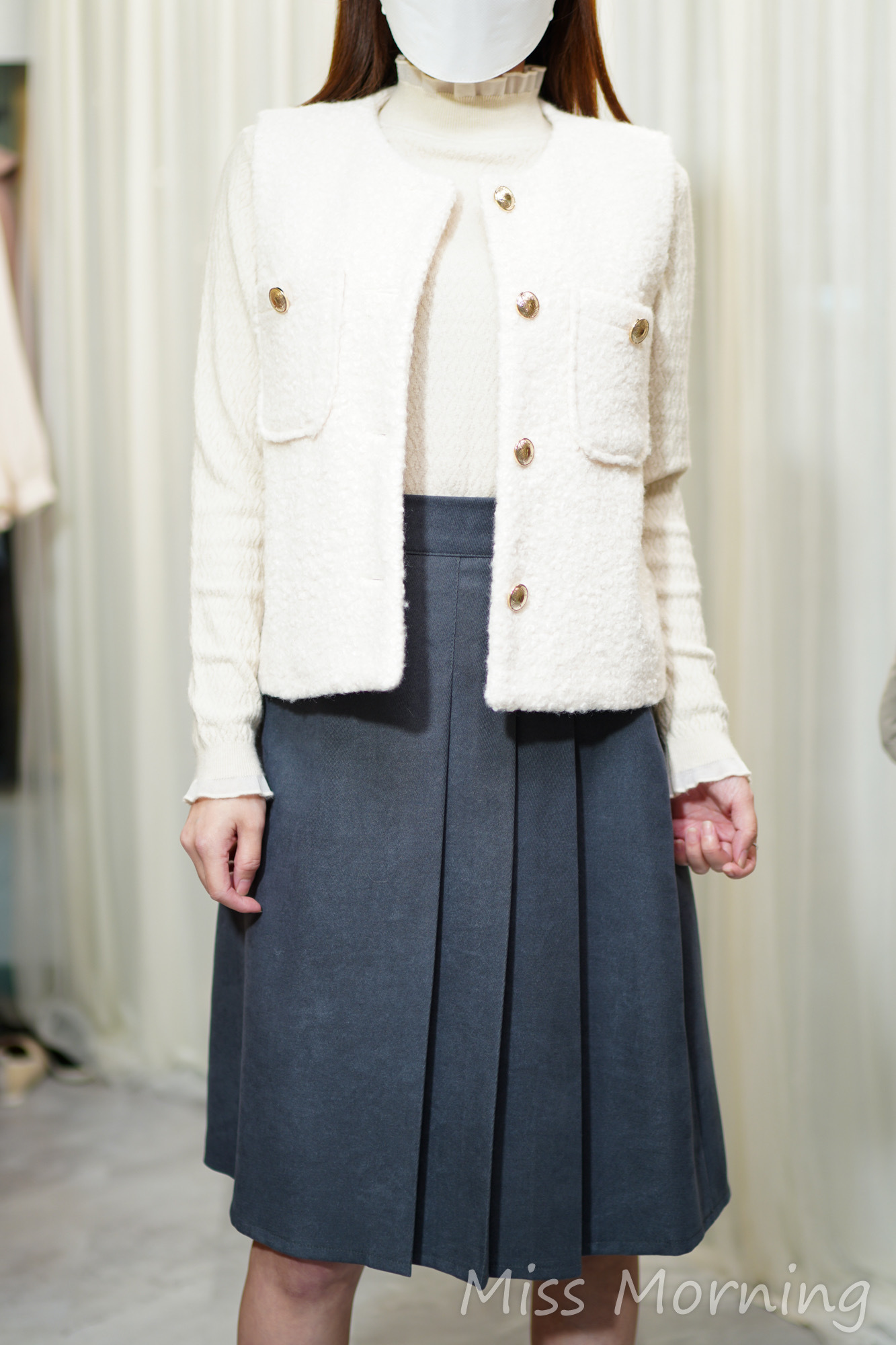 羊羔毛面料款背心褸(14294)