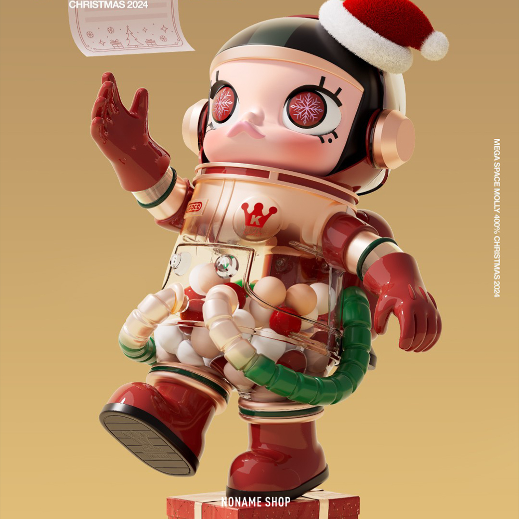 POP MART 泡泡瑪特MEGA SPACE MOLLY 400% CHRISTMAS 2024 聖誕系