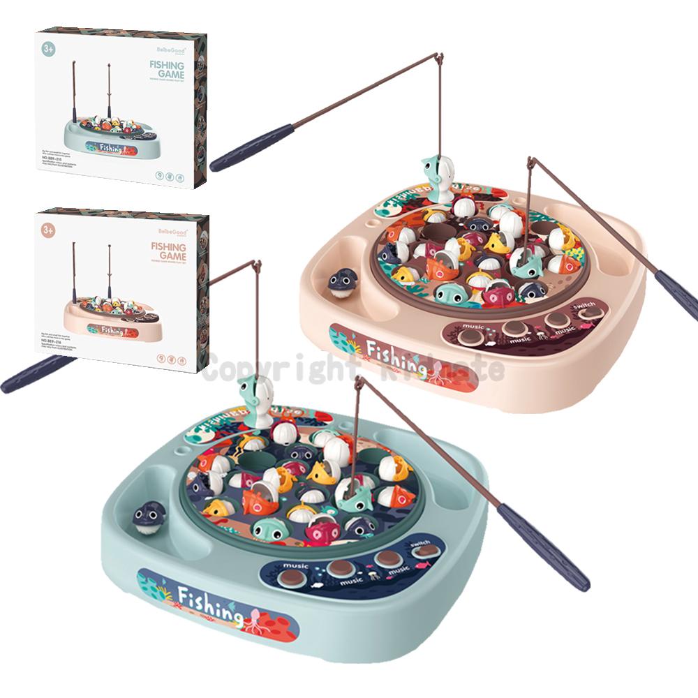 《 KIDMATE 》 電動釣魚套裝(綠/粉) (混款 隨機出貨)