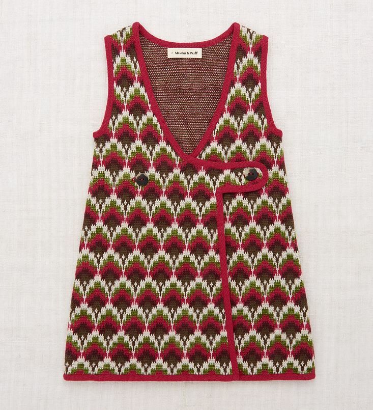 Misha & Puff 毛衣連身裙 Bibi Dress - Berry Feather Jacquard