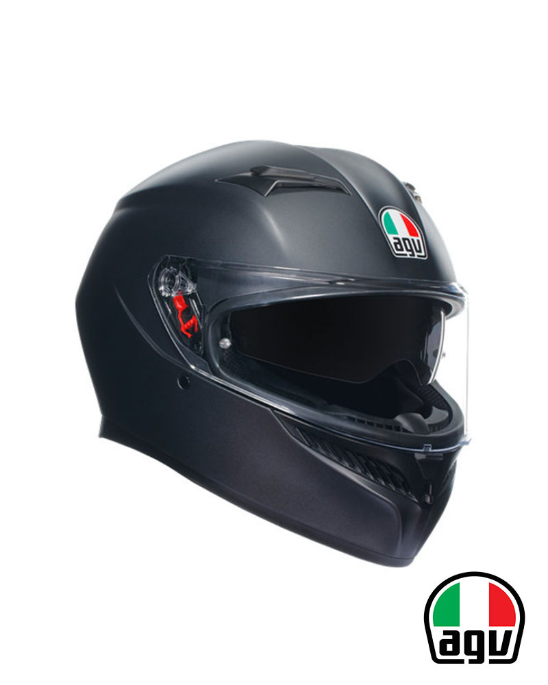 AGV K3 素色 全罩式安全帽 消光黑