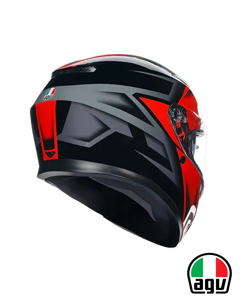 AGV K3 Compound 黑紅 全罩安全帽