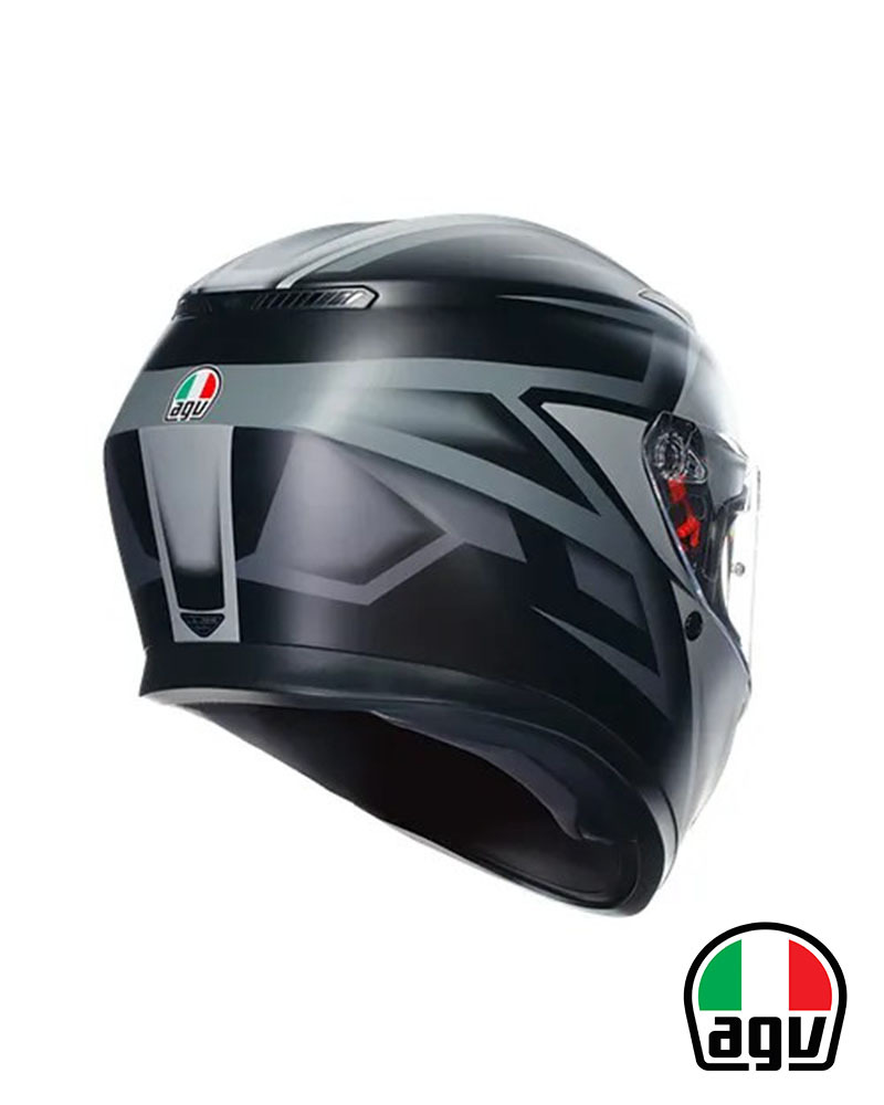 AGV K3 Compound 消光黑/灰 全罩安全帽
