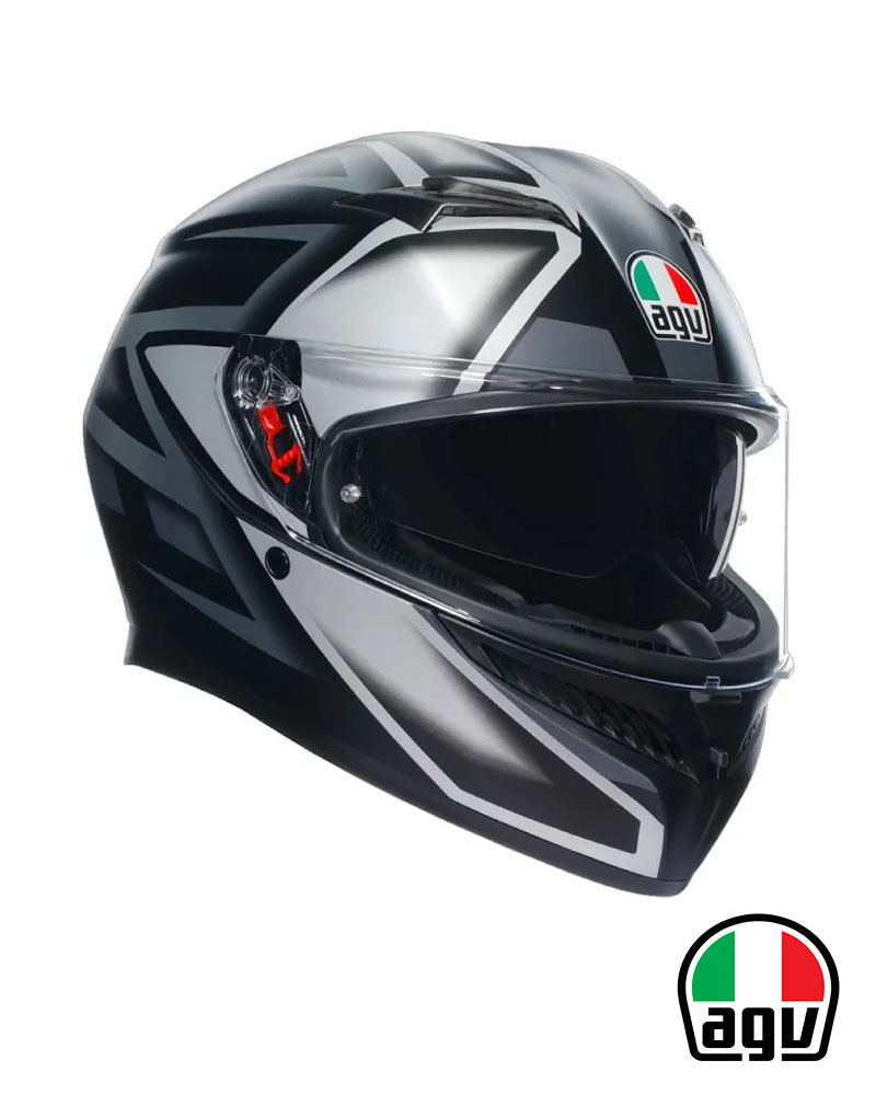 AGV K3 Compound 消光黑/灰 全罩安全帽