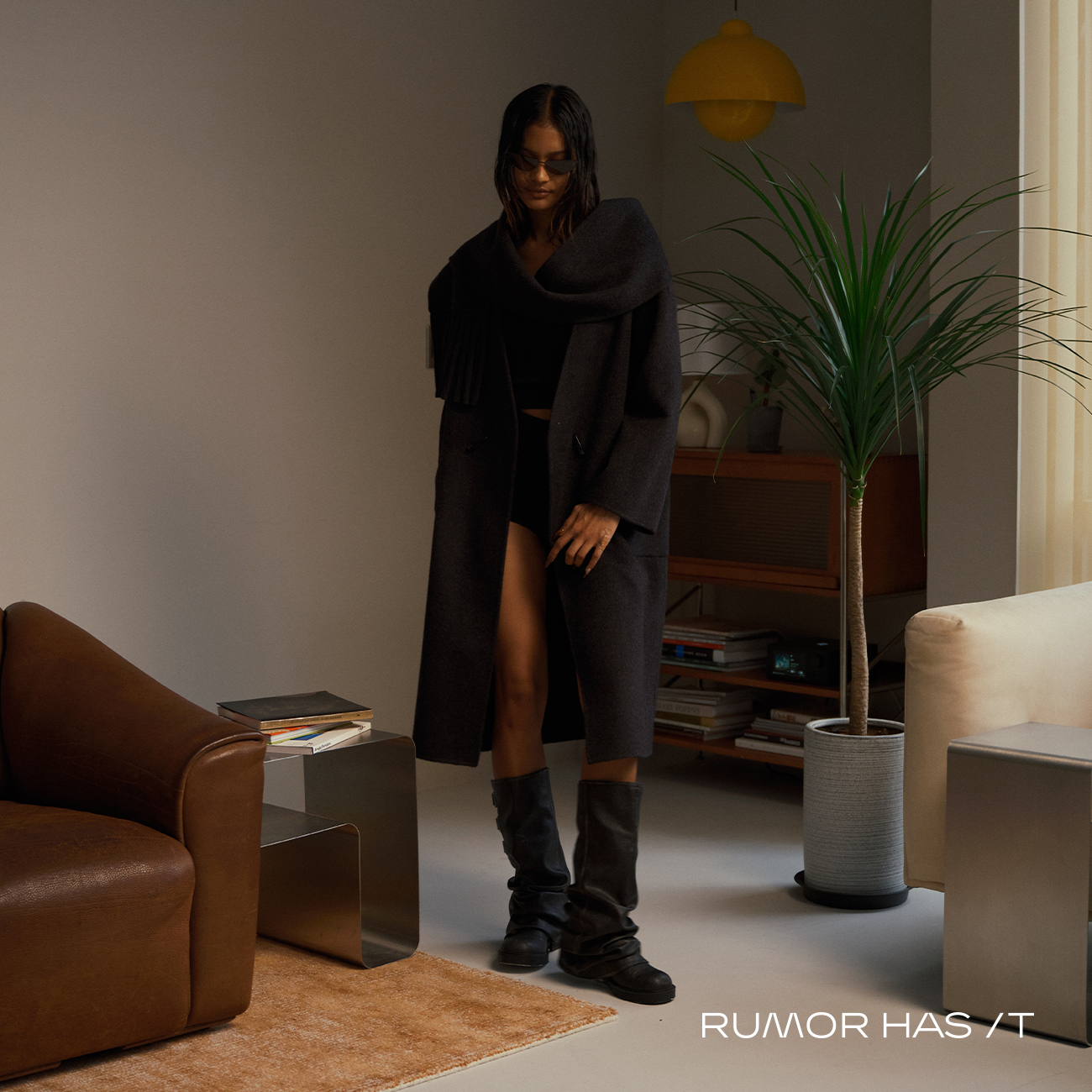 Camel Wool Limited Edition Coat-Dark Grey