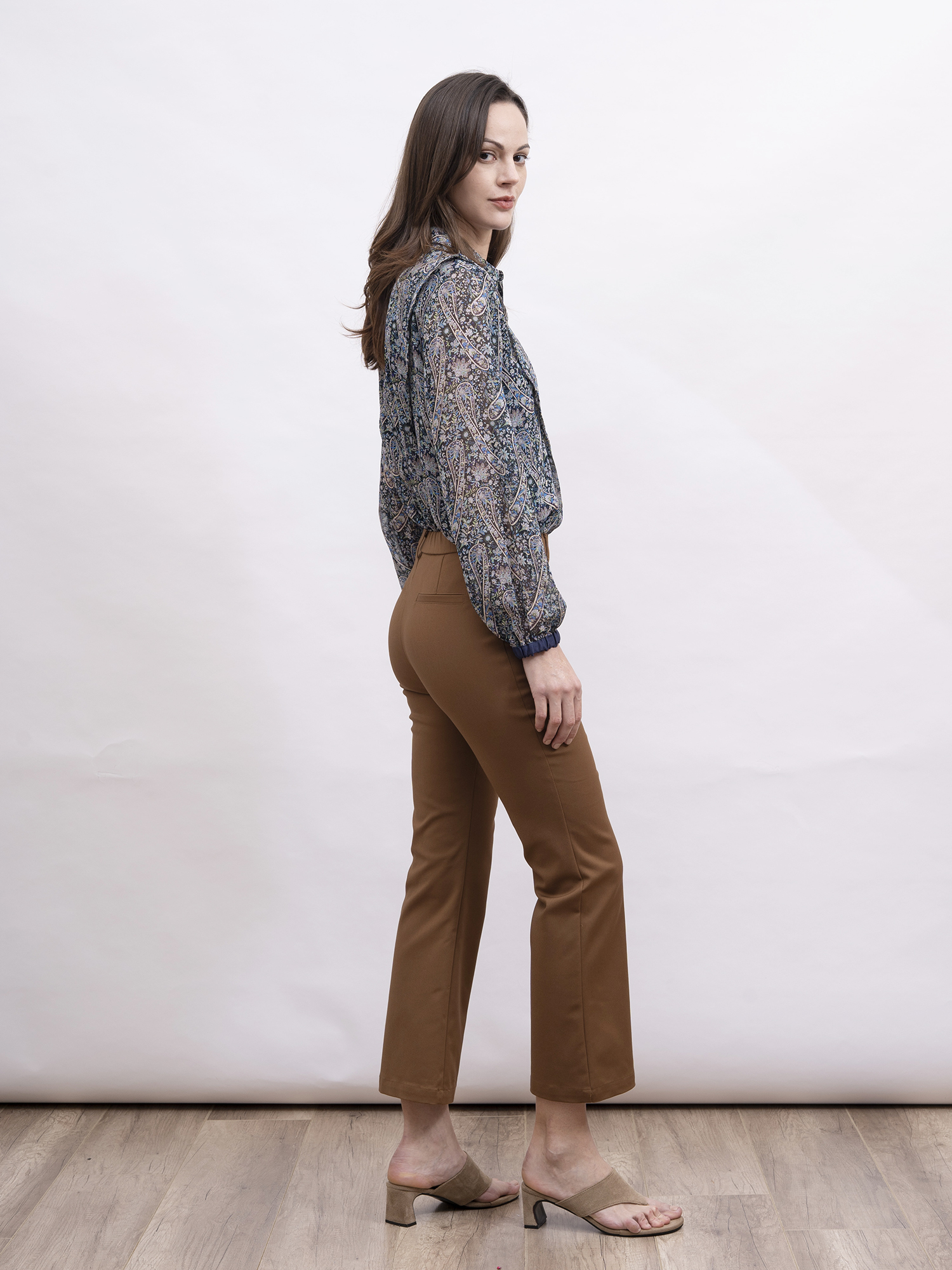 mi-tu 印花長袖恤衫