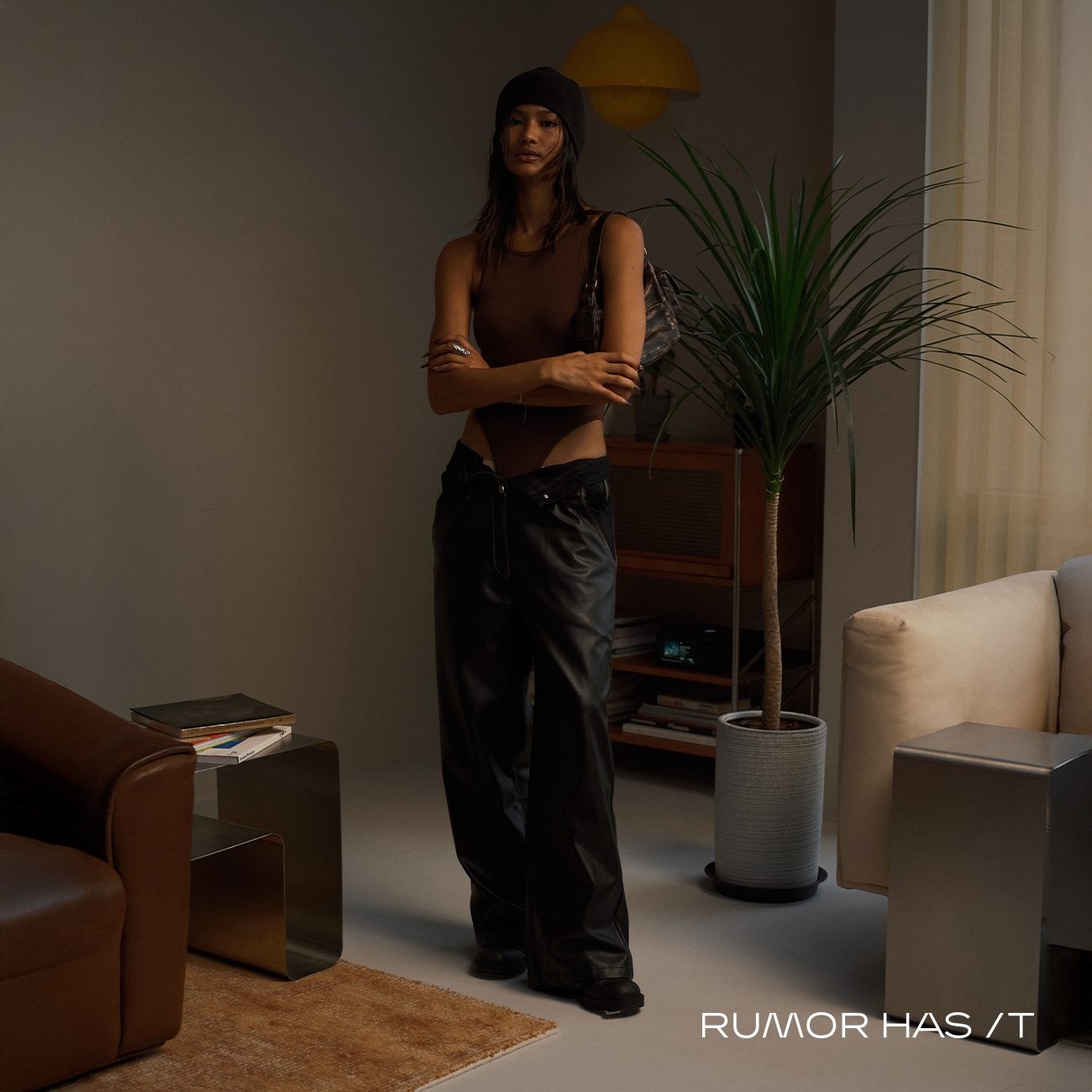 Heat Essential-Brown Bodysuit