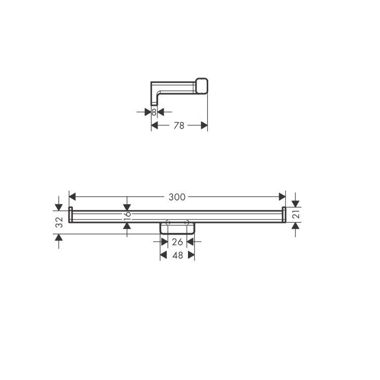 hansgrohe Addstoris 41748, -007 Toilet paper holder double
