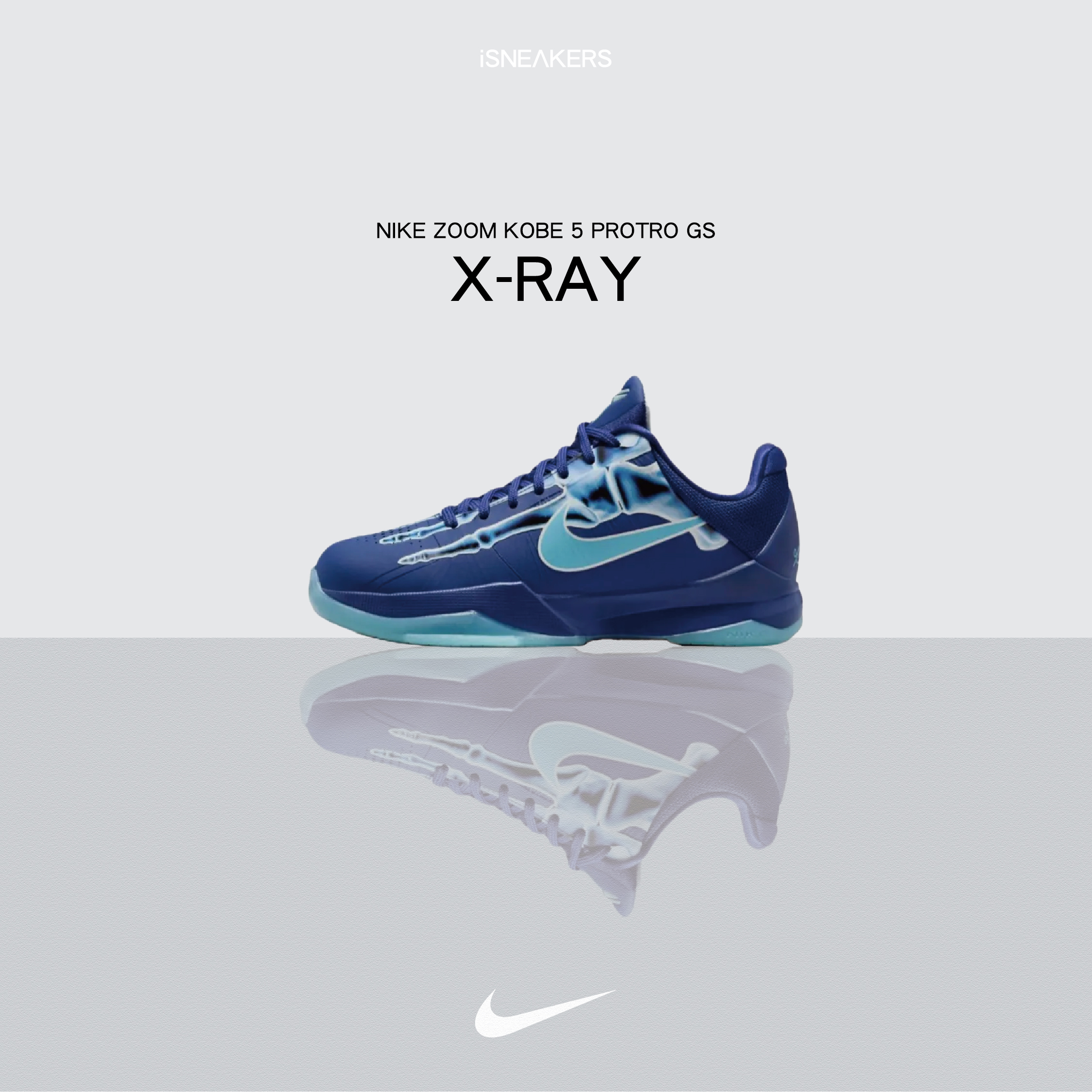 iSNEAKERS｜Nike Kobe 5 Protro "X-Ray" 夜光萬聖節 黑曼巴大童 HM9522-400