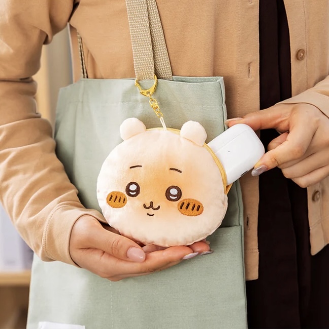 CHIIKAWA吉伊卡哇 大頭麵包耳機包 零錢包