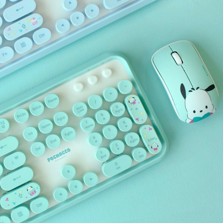 24094-PC Sanrio PC 狗韓國電腦鍵盤及無線滑鼠套裝 #KR-DV24