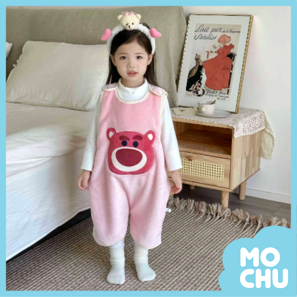 草莓熊法蘭絨防踢被