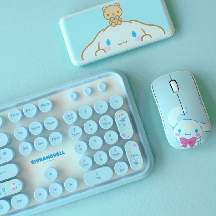 24094-CN Sanrio 玉桂狗韓國電腦鍵盤及無線滑鼠套裝 #KR-DV24