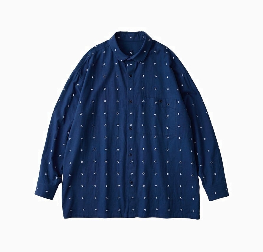 LAST PCS: PORTER CLASSIC BLUE MOON INDIGO SHIRT L/S - SIZE 1 PRE ORDER ITEM (預訂中)