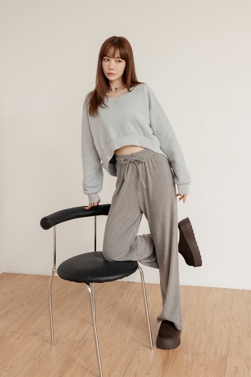 前短後長內磨毛上衣