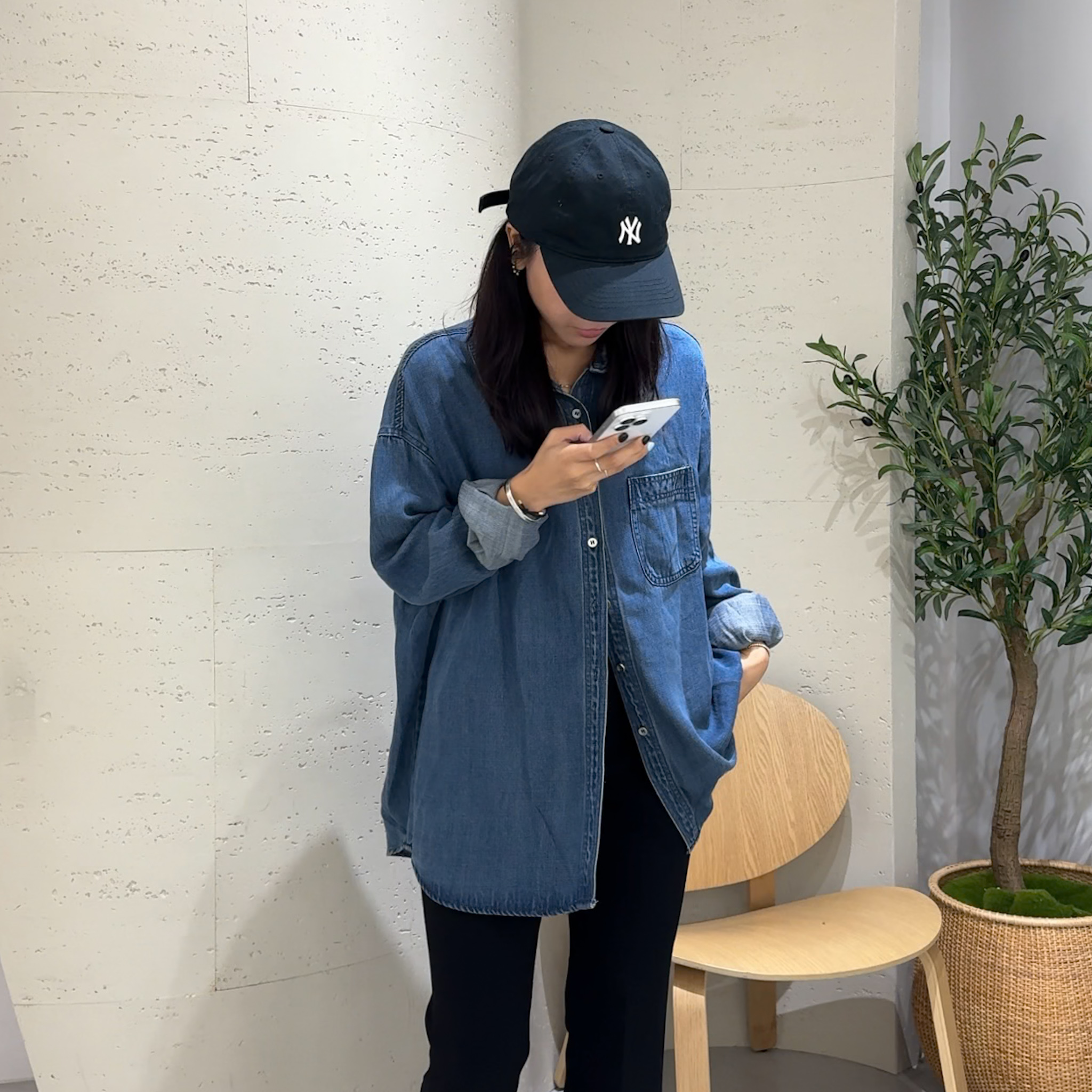 N42車線軟絲天絲襯(深藍)