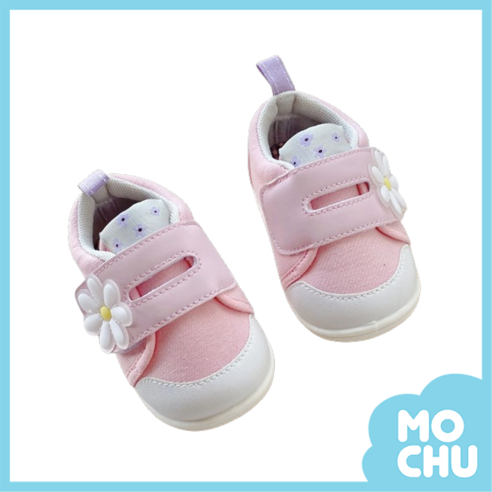 花朵草莓軟底學步鞋(二色)